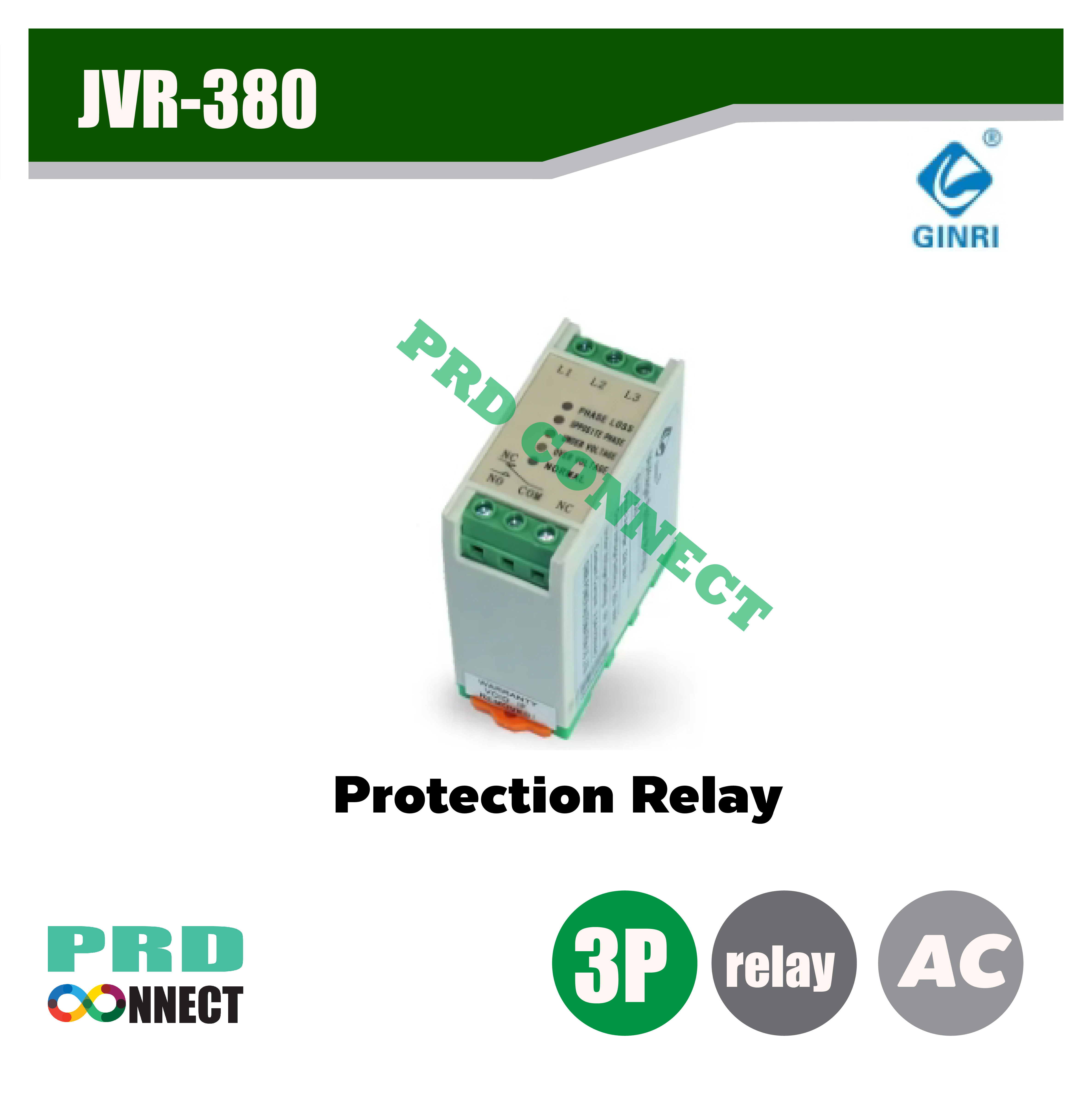 JVR-380 แรงดันไฟฟ้าและเฟสรีเลย์