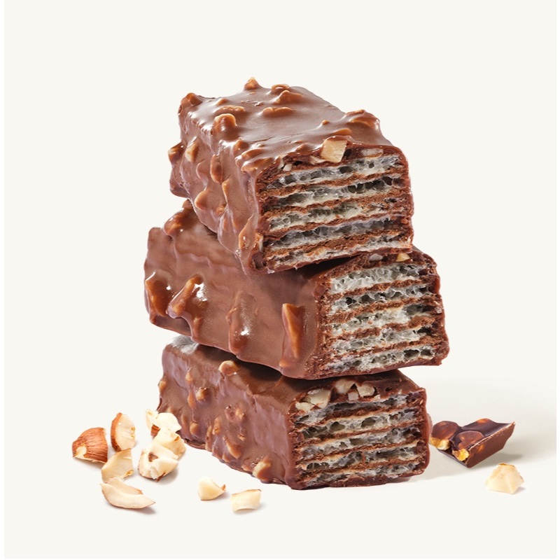 CHUJI Nuts Protein Bar โปรตีนบาร์ ถั่วเฮเซลนัท รสช็อคโกแลต อิ่มนาน 1แท่ง/20กรัม