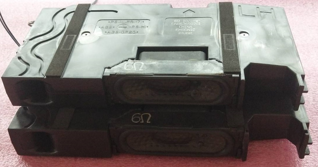 ลำโพงทีวี LG (แอลจี) อะไหล่แท้/มือสองพร้อมใช้งาน พาร์ท EAB63650701 EAB63650702 6 โอมห์ 10/14 วัตต์ รุ่น 49UF680T 60LF630Tและรุ่นอื่นที่พาร์ทเหมือนกัน