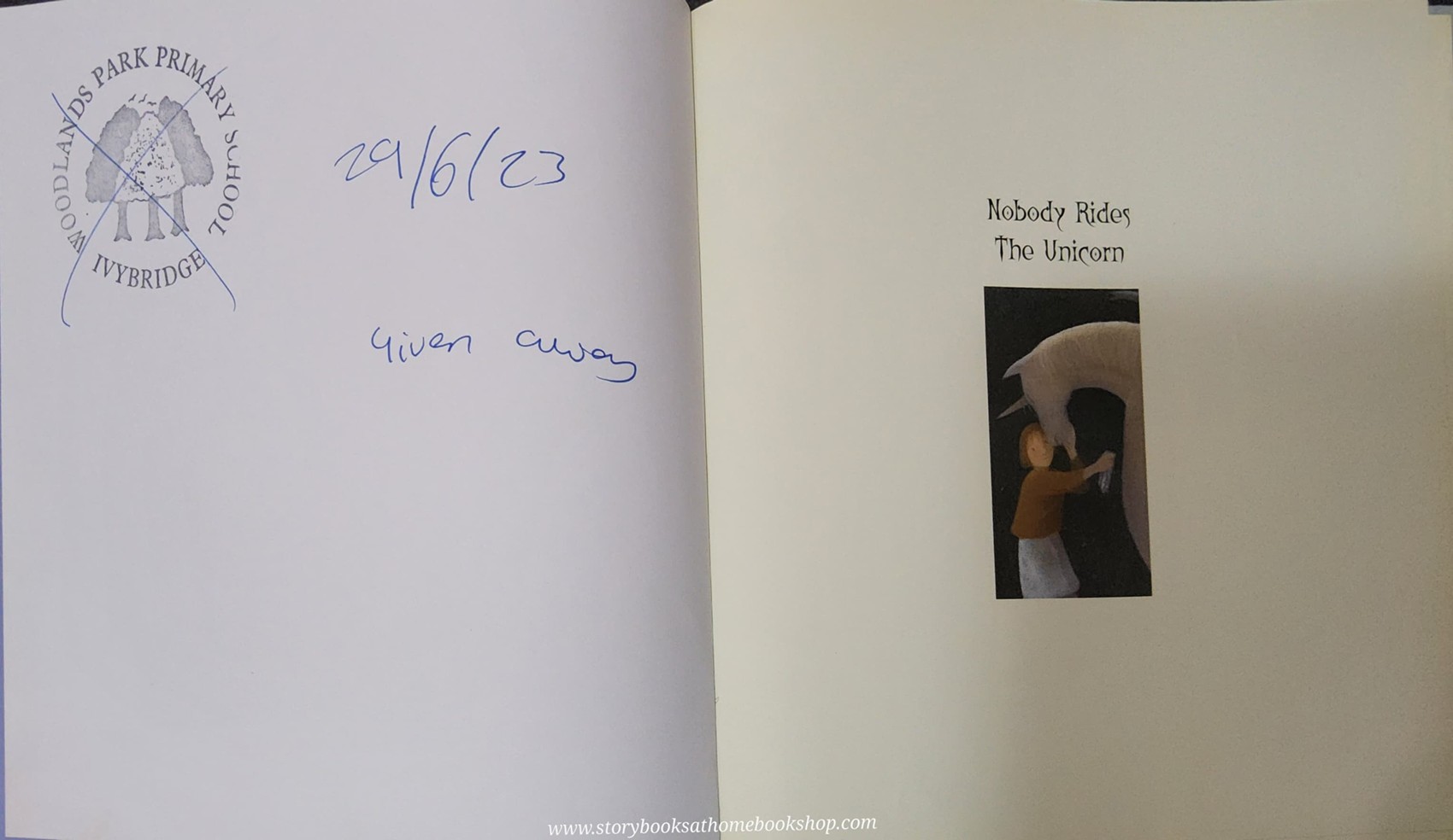 หนังสือนิทานปกแข็ง** 🍅🍓NOBODY RIDES THE UNICORN BY ADRIAN MITCHELL