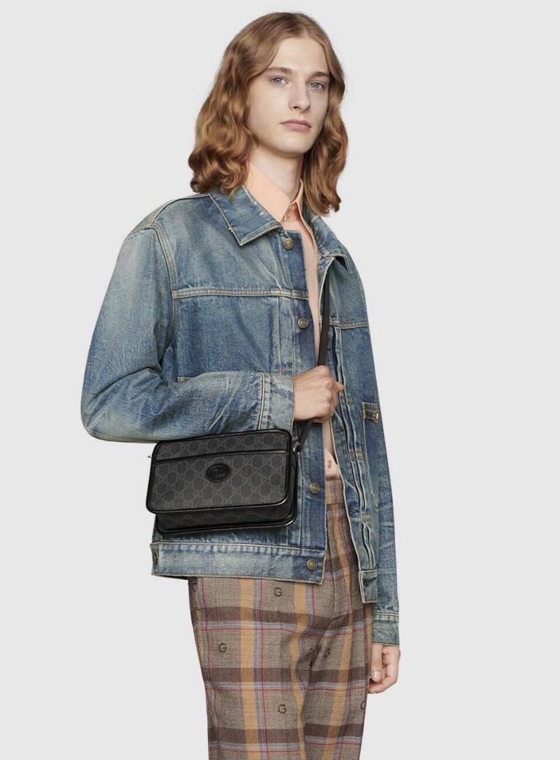 New Gucci GG shoulder bag กว้าง 22.5ซม. x สูง 14ซม. x ลึก 7ซม.