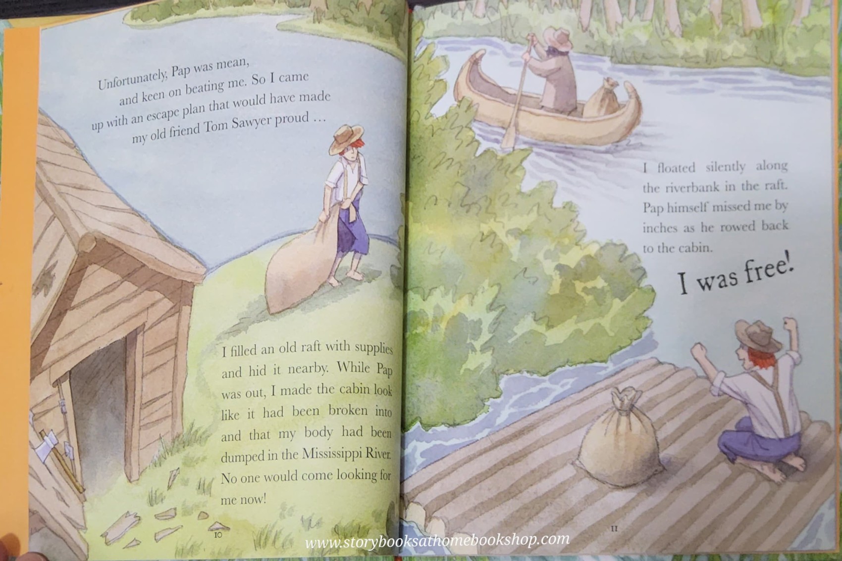 หนังสือนิทานปกแข็ง** 🍅🍓FAVOURITE CLASSICS THE ADVENTURES OF HUCKLEBERRY FINN