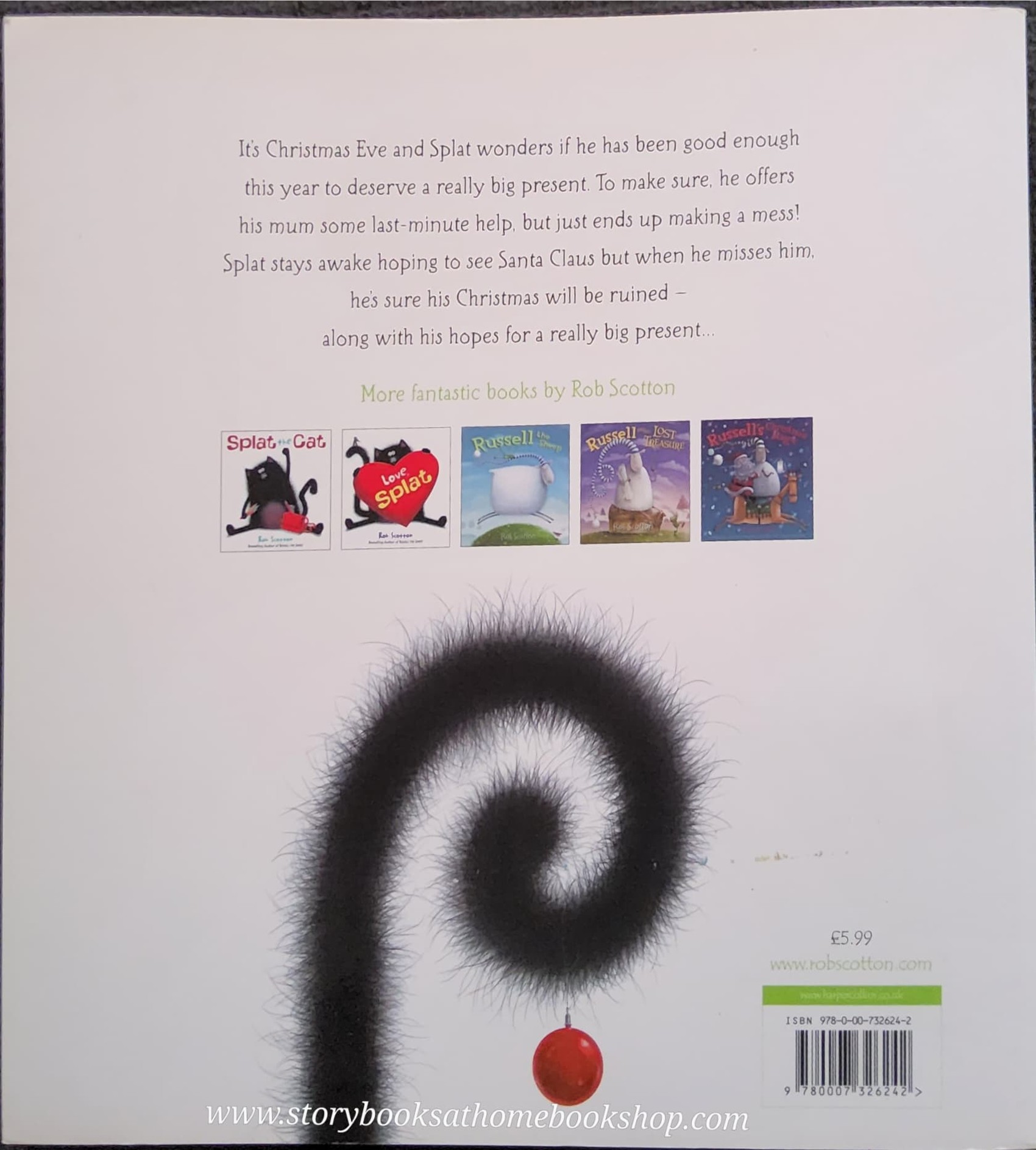 หนังสือนิทานปกอ่อน** 🍅🍓 MERRY CHRISTMAS,SPLAT BY ROB SCOTTON