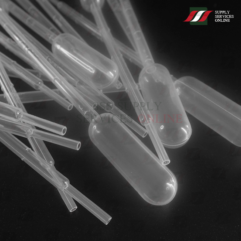 หลอดดูดสารละลาย พลาสติก ทรานเฟอร์ปิเปต ขนาด 1 มิลลิลิตร Transfer Pipette 1 ml