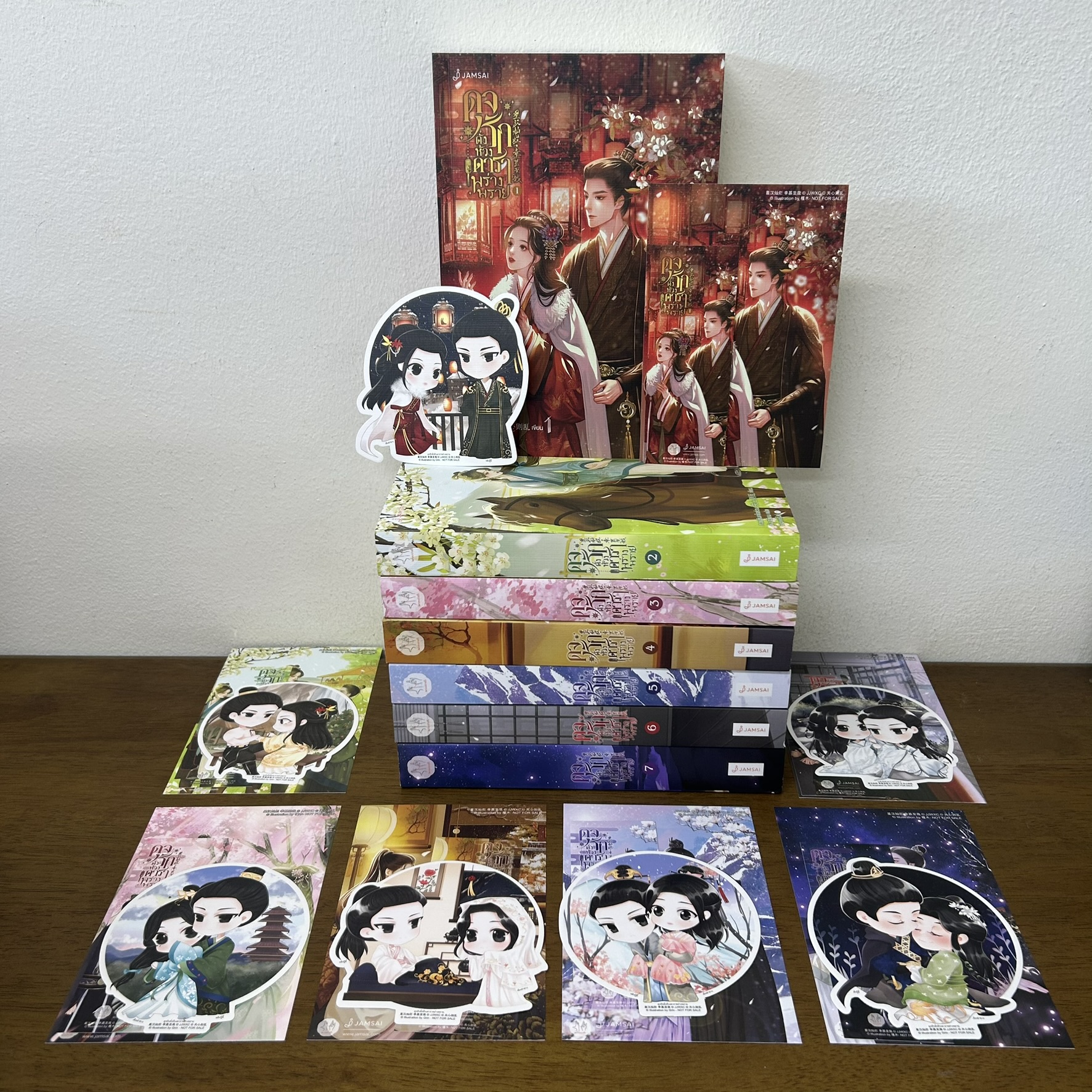 ดุจรักดั่งห้วงดาราพร่างพราย เล่ม 1-7 จบ ครบชุด ... กวนซินเจ๋อล่วน (มือสอง) นิยาย แปลจีน แจ่มใส