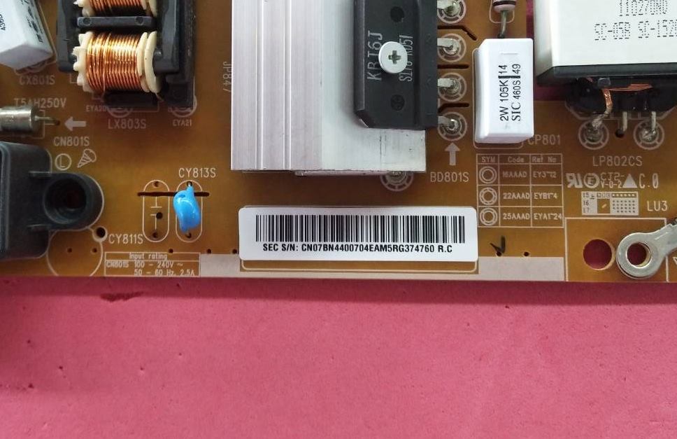 POWER SUPPLY SAMSUNG (ซับพลาย ซัมซุง) อะไหล่แท้/ของถอด รุ่น UA55H6300AKXXT :UA55H6340AKXXT :UA55H6340TKXXT :HG55AC695EKXXT :HG50AD650LWXX พาร์ท BN44-00704E (ใช้กับตรงพาร์ทเท่านั้น)