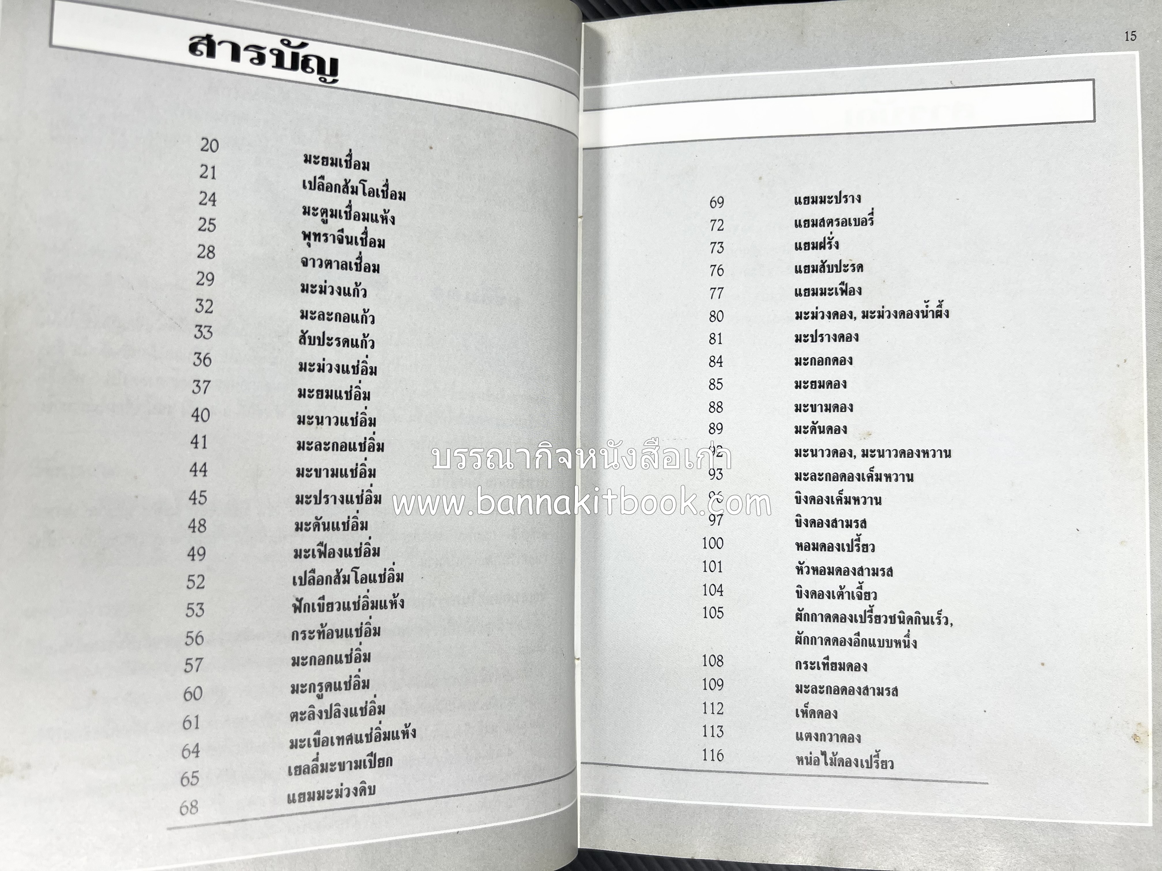 อาหารเชื่อม ดอง และการถนอมอาหาร โดย : อาจารย์ศรีสมร คงพันธุ์ (พิมพ์ครั้งแรก).