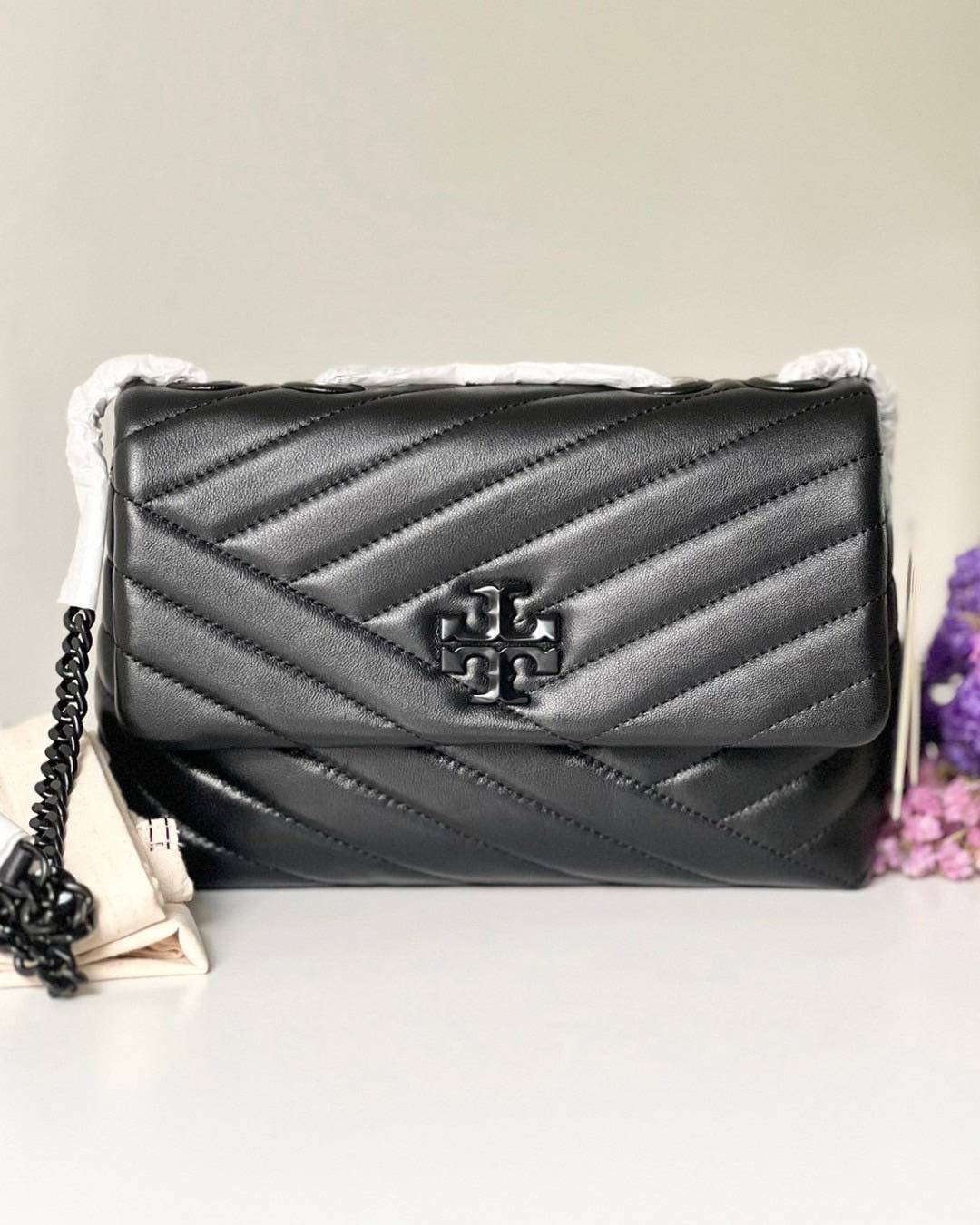 New Tory Bruch Small Kira Chevron Convertible Shoulder Bag Sz.9"L x 3.2"W x 6"H