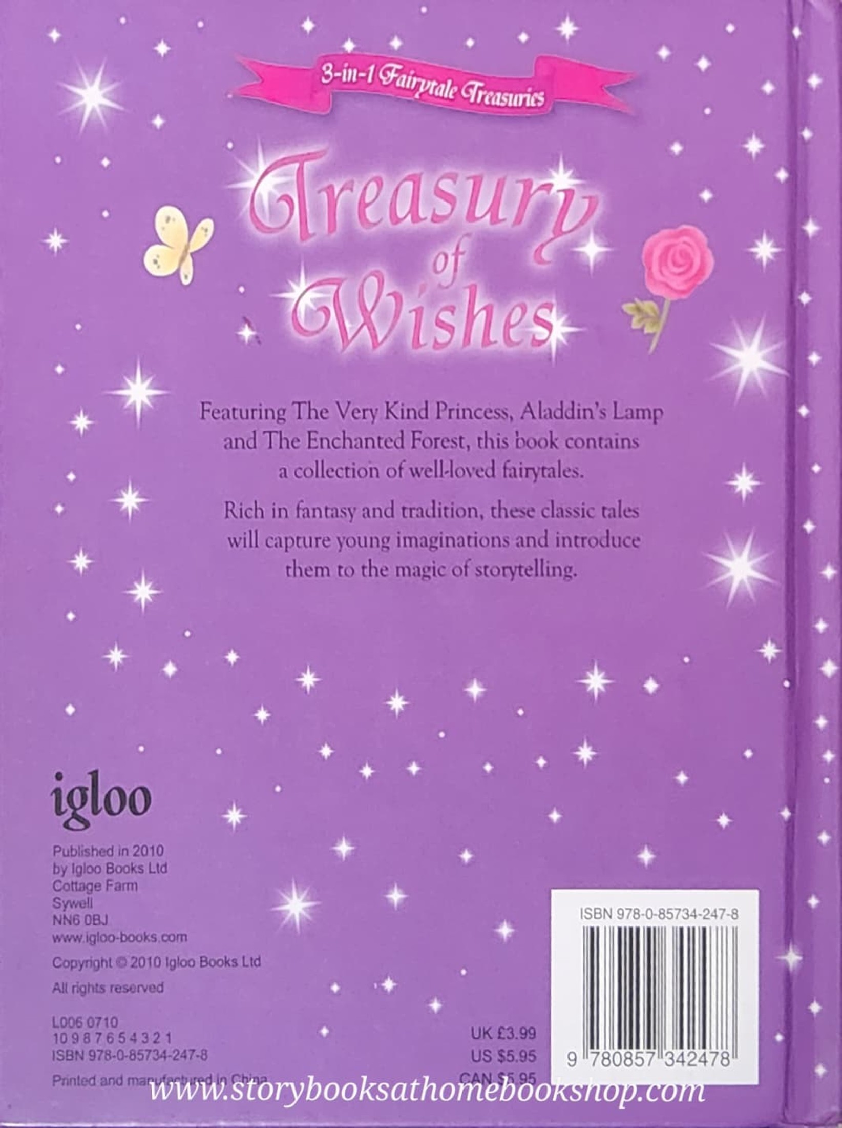 หนังสือนิทานปกแข็ง** 🍅🍅3-IN-1 FAIRYTALE TREASURIES:TREASURY OF WISHES