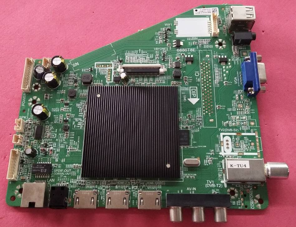 เมนบอร์ดทีวีอะโคเนติค/อะไหล่ทีวีอะโคเนติค(ACONATIC) ของแท้ถอดจากเครื่อง รุ่น65US534AN :6886T8E ทีคอนHV650QUBF70