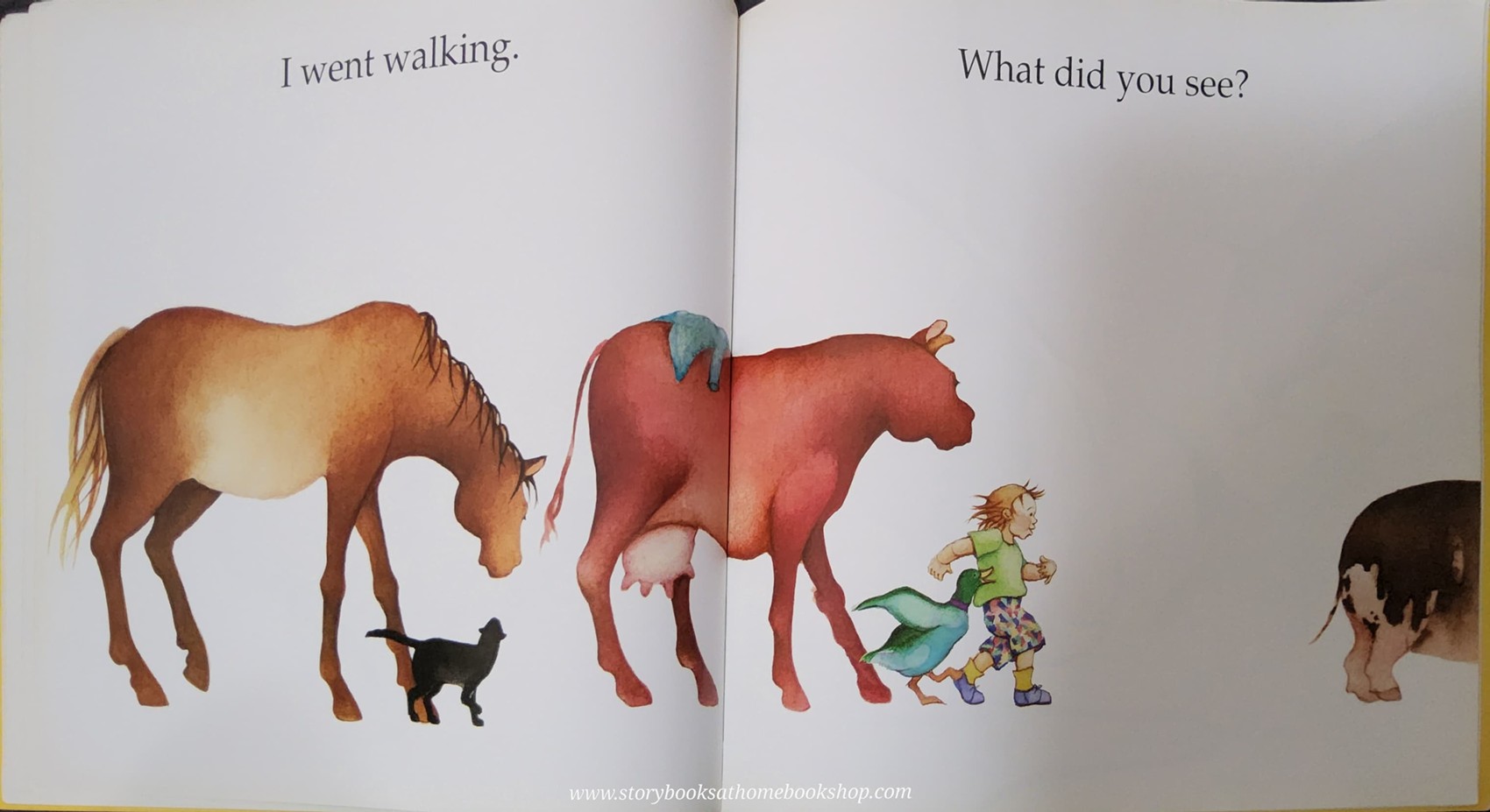 หนังสือนิทานปกอ่อน** 🍅🍓I WENT WALKING BY SUE MACHIN&JULIE VIVAS