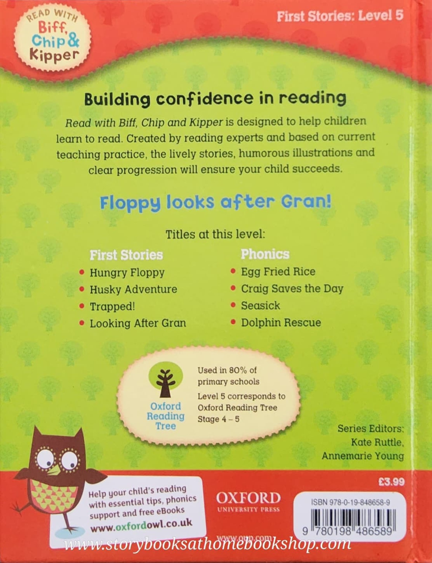 หนังสือนิทานปกแข็ง** 🍅🍅READ WITH BIFF,CHIP&KIPPER: LOOKING AFTER GRAN FIRST STORIES LEVEL5