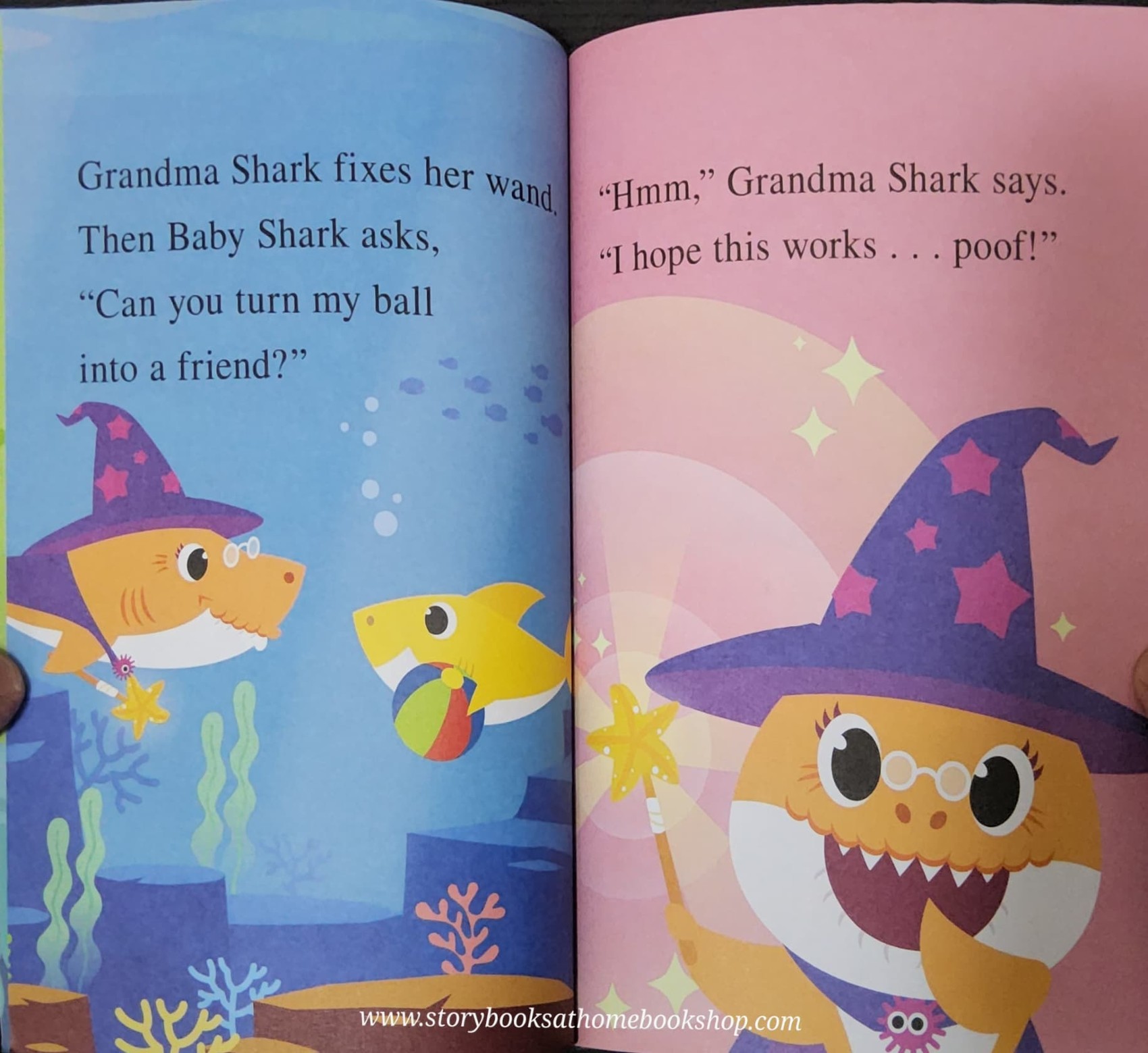 หนังสือนิทานปกอ่อน** 🍅🍅I CAN READ!: PINK FONG BABY SHARK AND THE MAGIC WAND