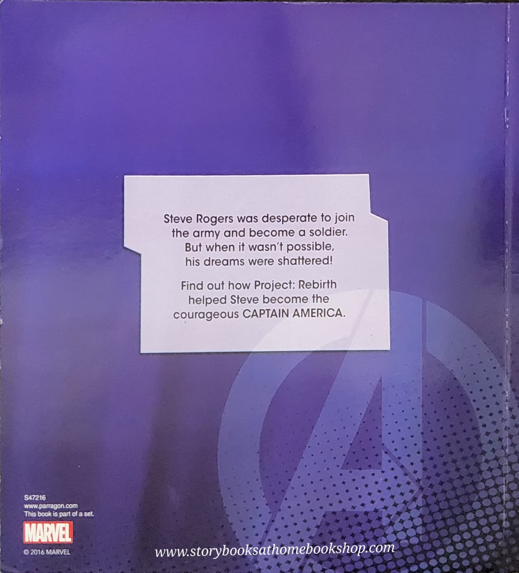 หนังสือนิทานปกอ่อน** ♥️♥️MARVEL CAPTAIN AMERICA AN ORIGINAL STORY