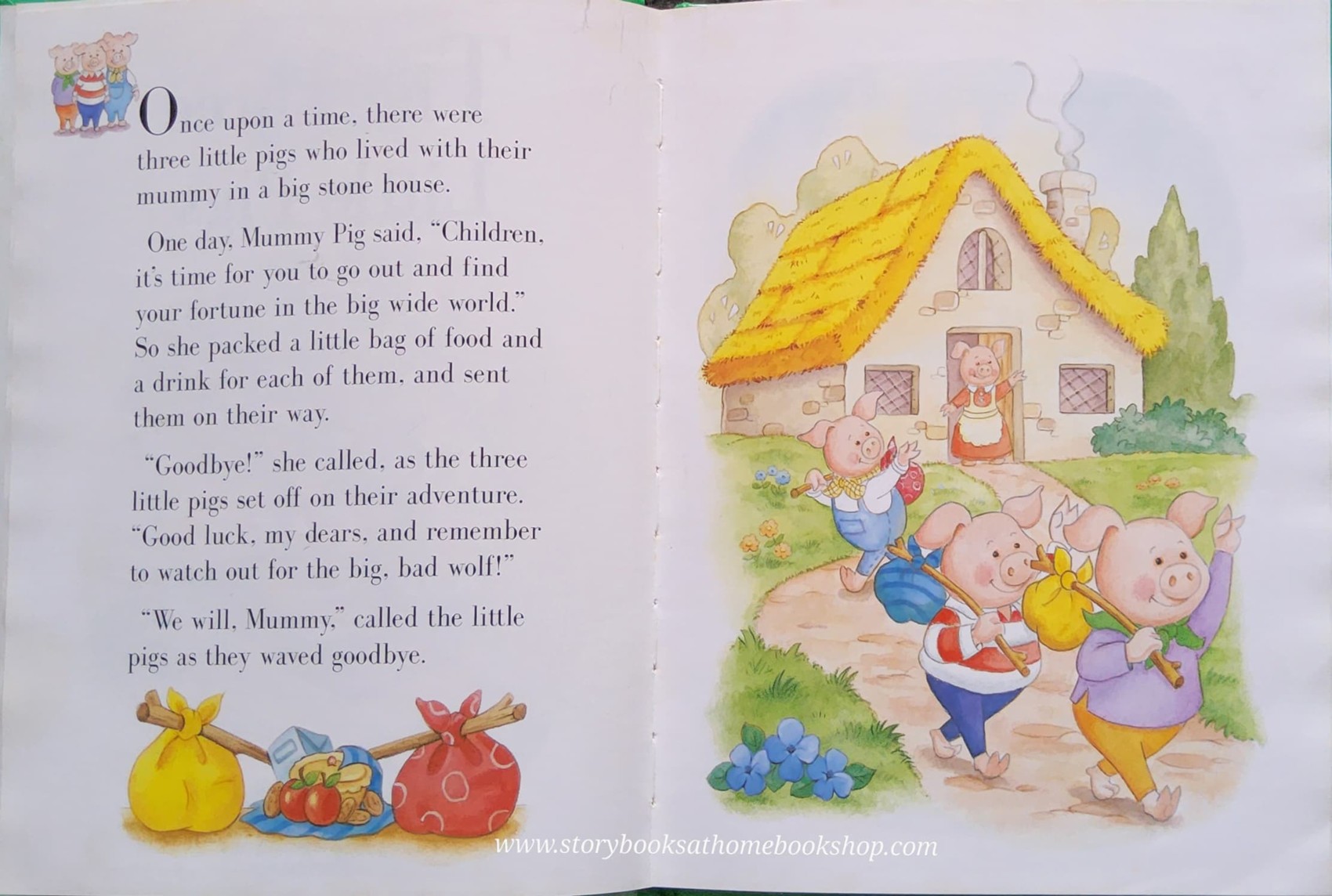 หนังสือนิทานปกแข็ง** ♥️TREASURED TALES 2 IN 1: THREE LITTLE PIGS AND PUSS IN BOOTS