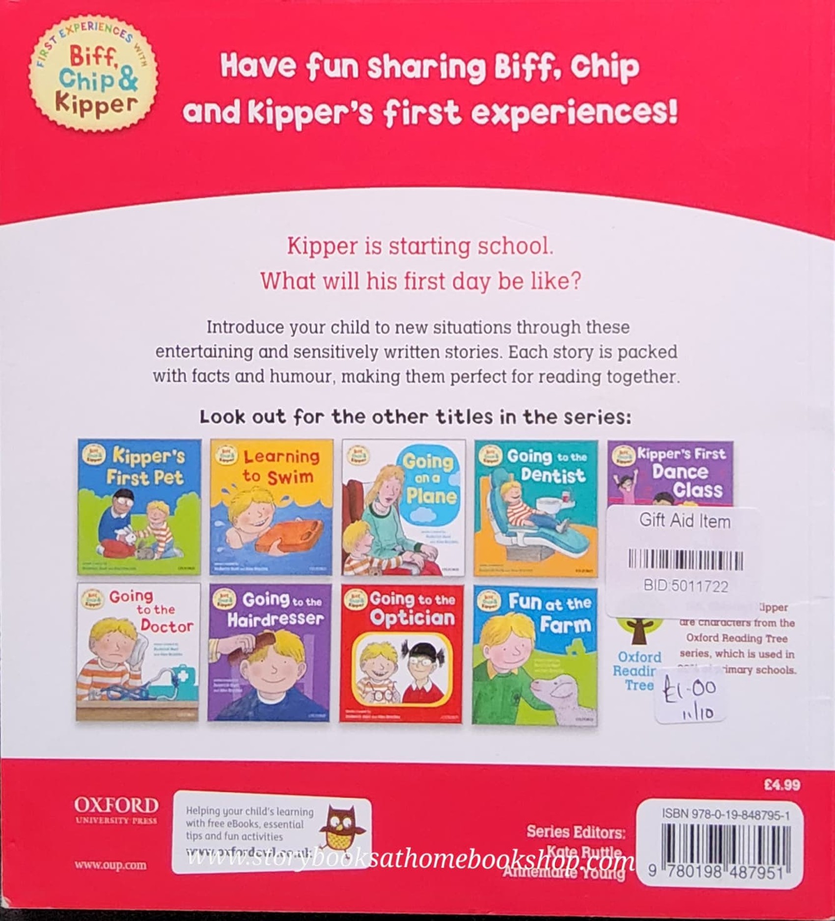 หนังสือนิทานปกอ่อน** 🍅🍓BIFF CHIP&KIPPER:STARTING SCHOOL