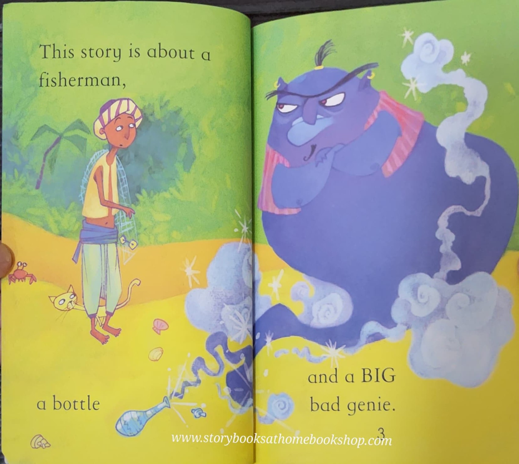 หนังสือนิทานปกอ่อน** ♥️USBORNE FIRST READING: THE GENIE IN THE BOTTLE