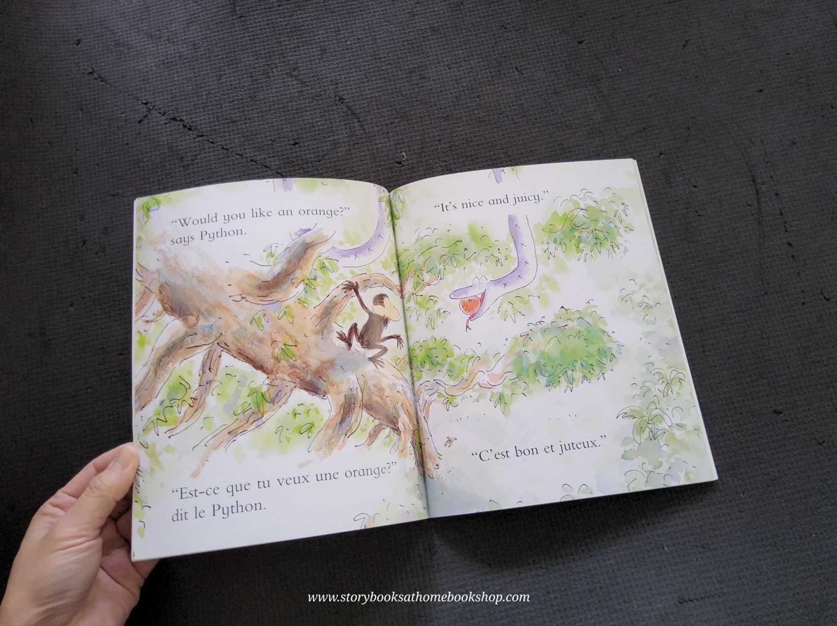 **หนังสือนิทานปกอ่อน ** 🍅🍓LANGUAGE LEARNING: I WANT MY BANANA! (ENGLISH-FRENCH)🍅🍅