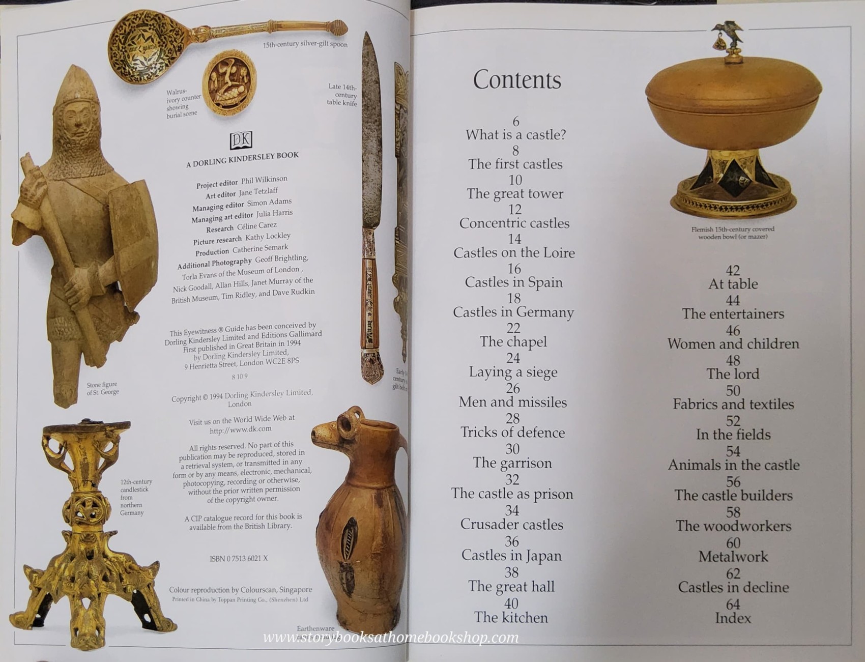 KNOWLEDGE BOOK** ♥️DK EYEWITNESS GUIDES:CASTLE