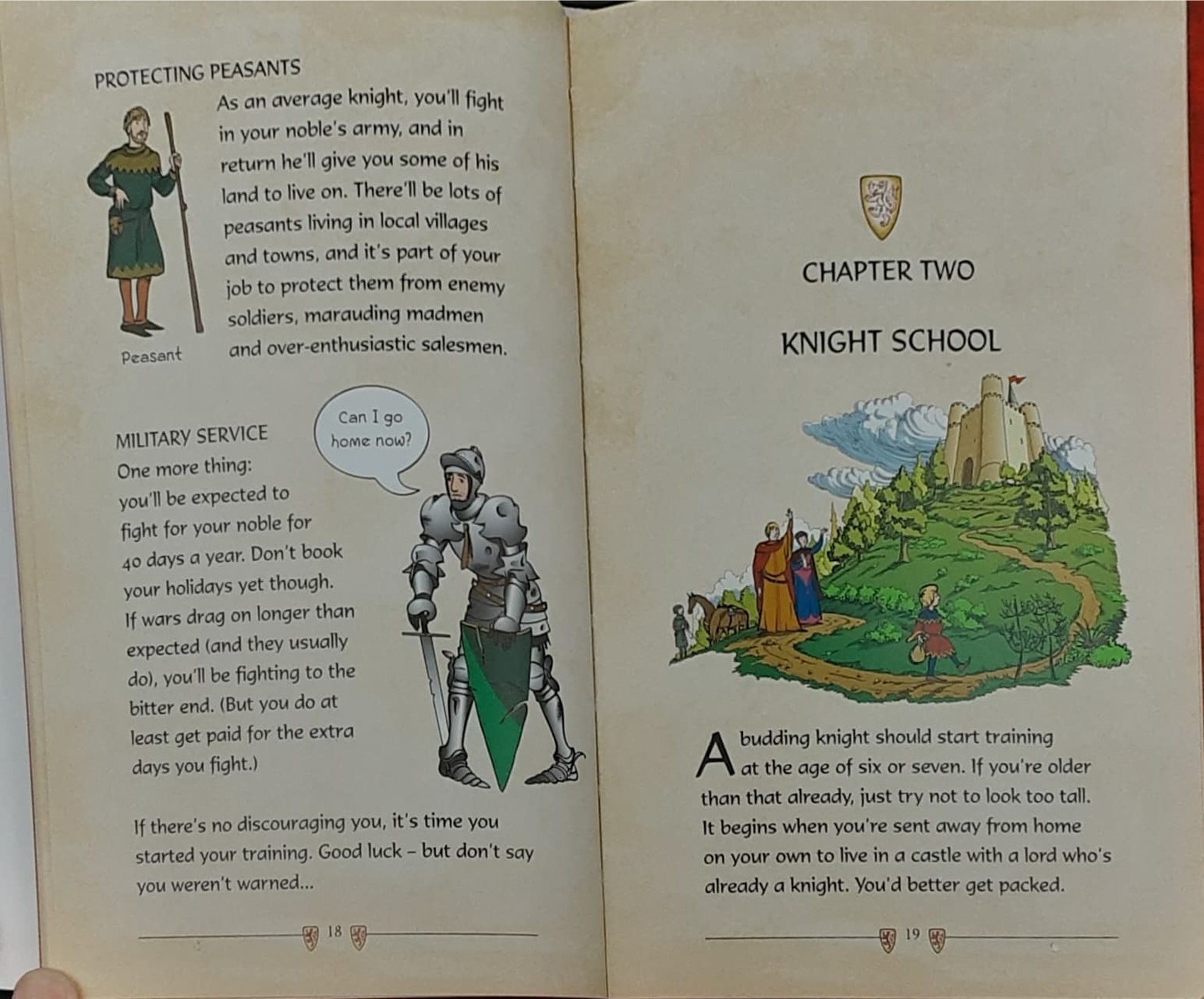 KNOWLEDGE BOOK ** 🍓🍓THE USBORNE OFFICIAL KNIGHT'S HANDBOOK