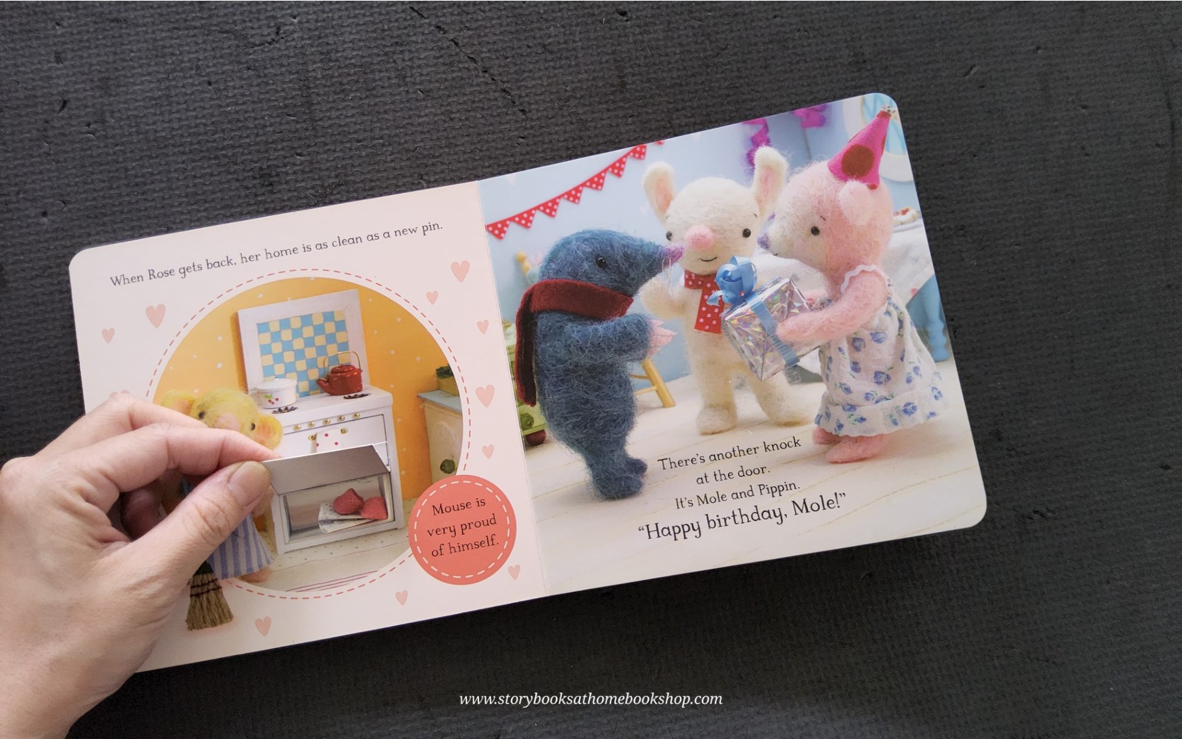 LIFT THE FLAP BOARD BOOK** 🍅🍓LITTLE POPPETS HAPPY BIRTHDAY, MOLE!