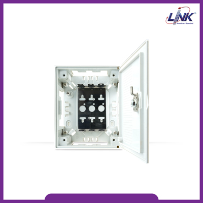 UL-7501 INDOOR Box size 1, Plastic 30 Pair แถบ BMF ไม่มีกุญแจ CAPACITY 30 Pairs 17x14x7.5 345.00 บาท