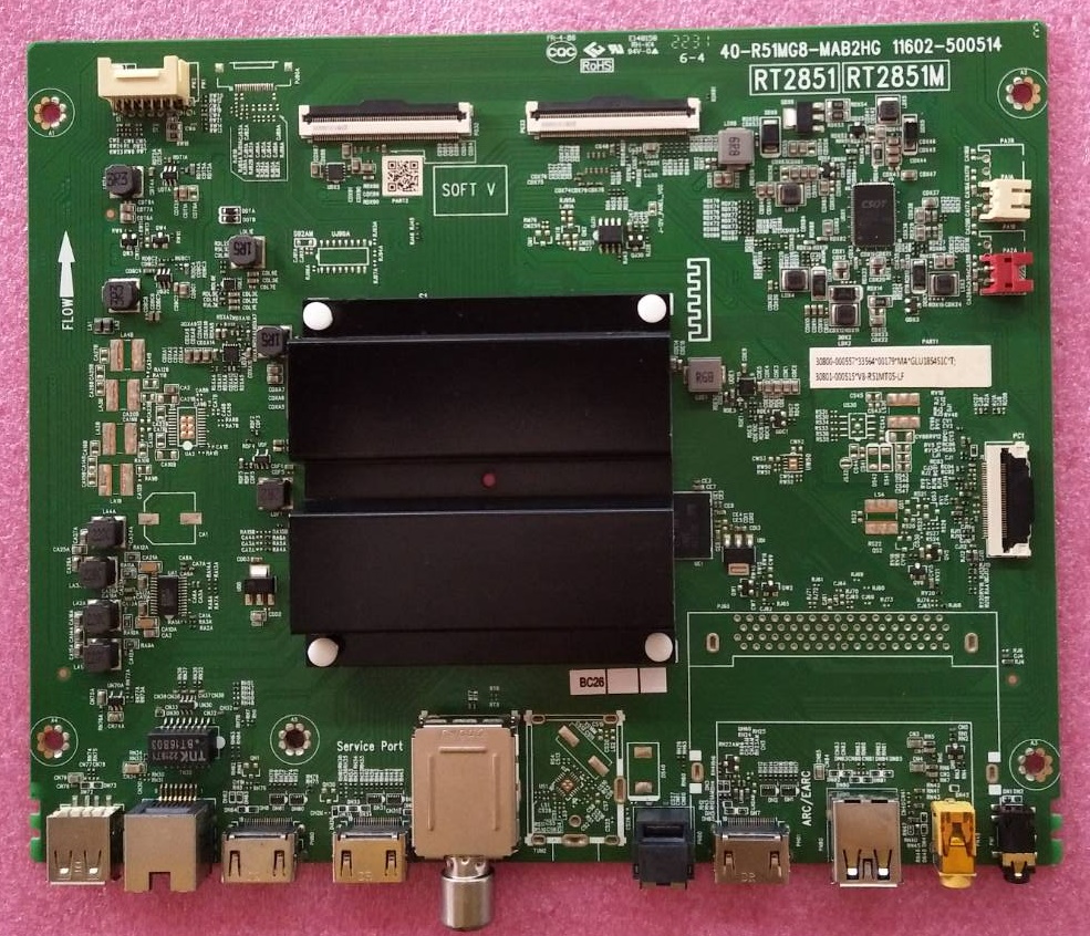 เมนบอร์ดทีวี ทีซีแอล TCL ของแท้ถอดจากเครื่อง รุ่น55C636 55C635 พาร์ท 40-R51MG8-MAB2HG /11602-500514