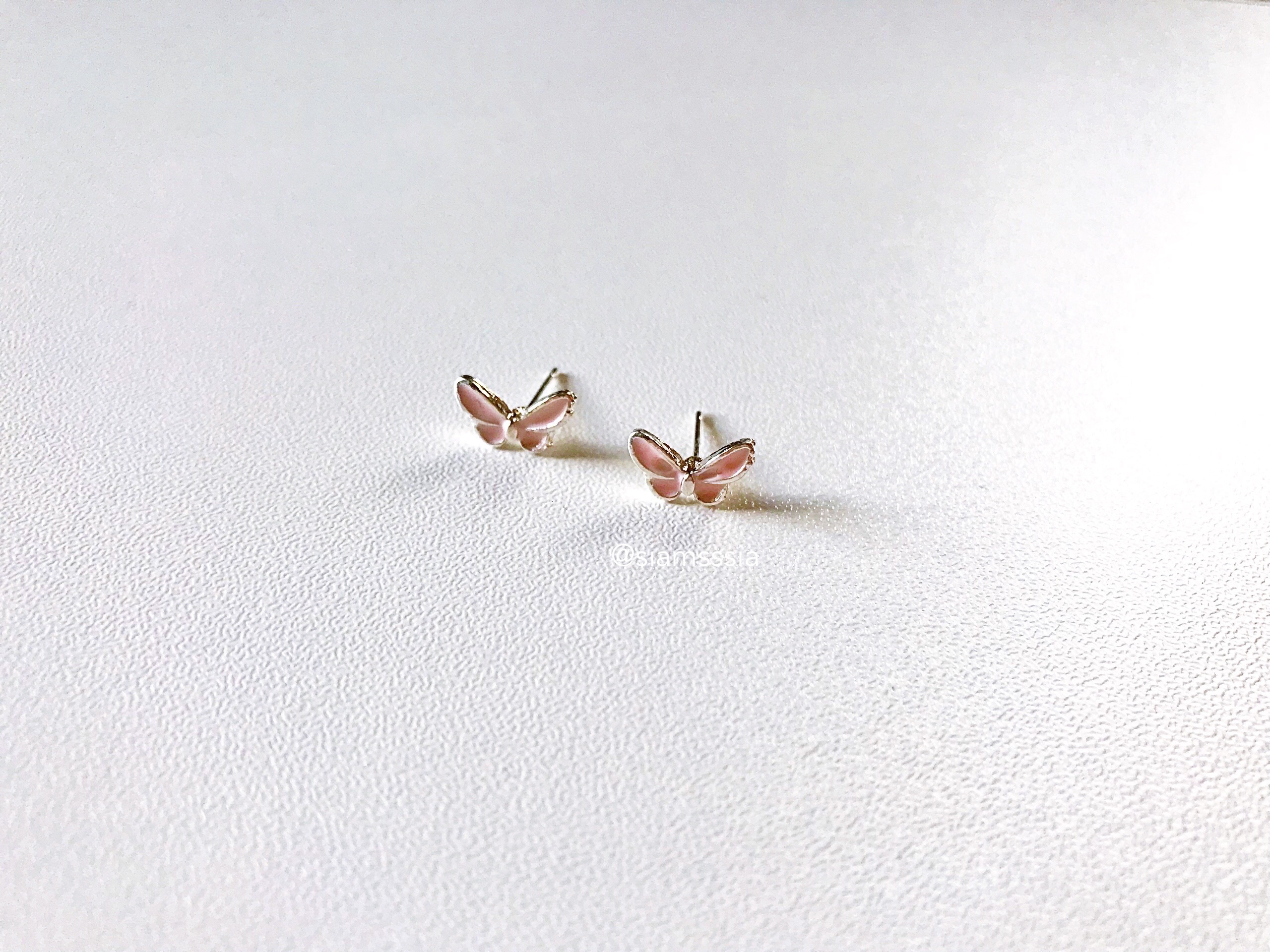 Butterfly Earrings ต่างหูผีเสื้อ (ชมพู)