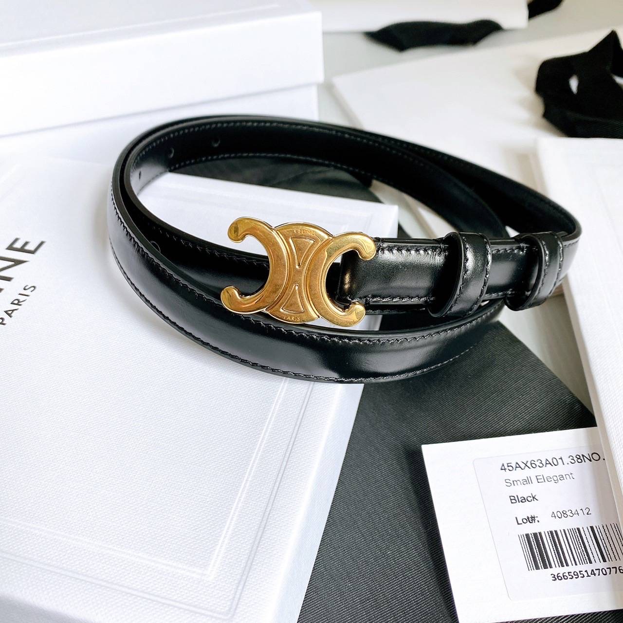 New Celine belt 1.8 cm Size 75,80,85 อุปกรณ์ กล่อง การ์ด ถุงผ้า ถุงกระดาษ