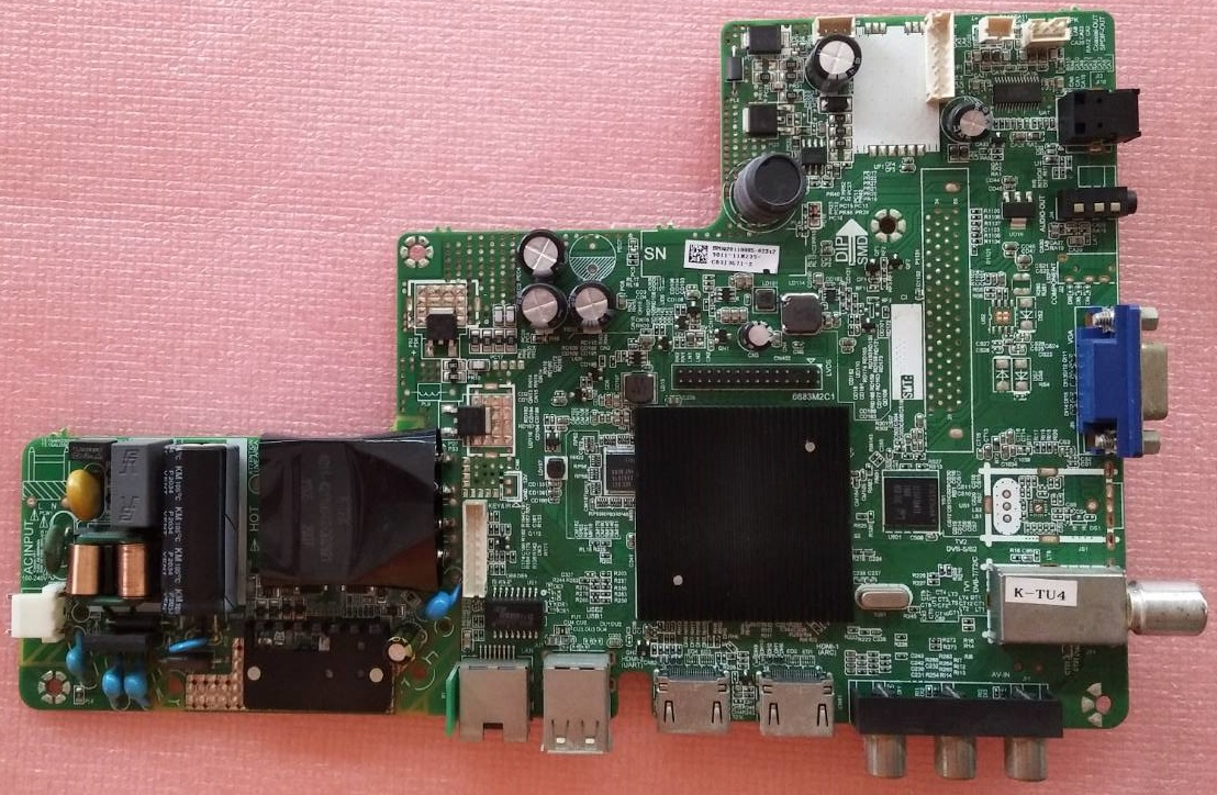 เมนบอร์ดชาร์ป SHARP อะไหล่แท้/มือสองพร้อมใช้งาน ใช้กับรุ่น2T-C40CE1X เวอร์ชั่นทีบาร์V400HJ9-PE1