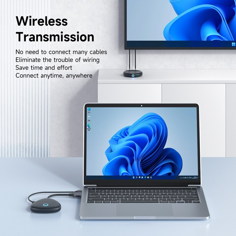 [ออกใบกำกับภาษีได้]พร้อมส่งจาก กทม Hagibis 4K HDMI Wireless Transmitter and Receiver Kit, 2.4/5GHz Wireless HDMI Extender Kits to Monitor, Projector, HDTV