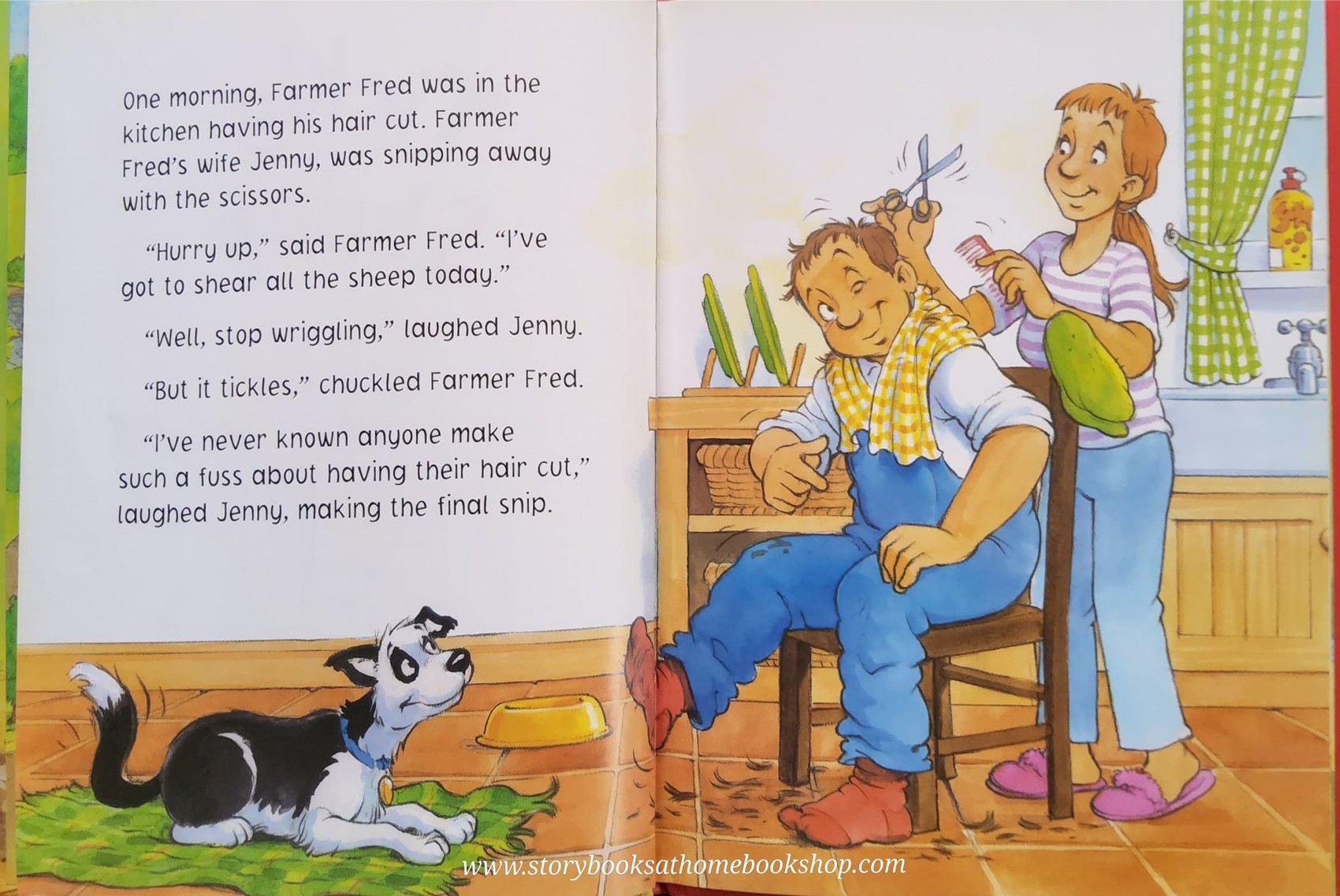 หนังสือนิทานปกแข็ง ** ♥️FARMER FRED: TICKLY SHEEP ♥️ตำหนิสันปกคะ