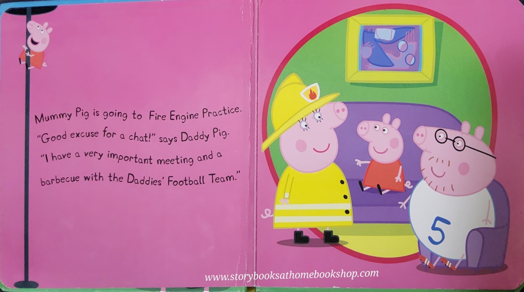 BOARD BOOK** ♥️PEPPA PIG THE FIRE ENGINE