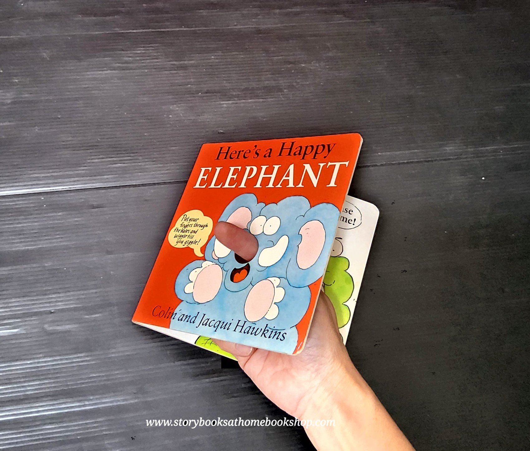 FINGER PLAY BOARD BOOK** 🍅🍅HERE'S A HAPPY ELEPHANT