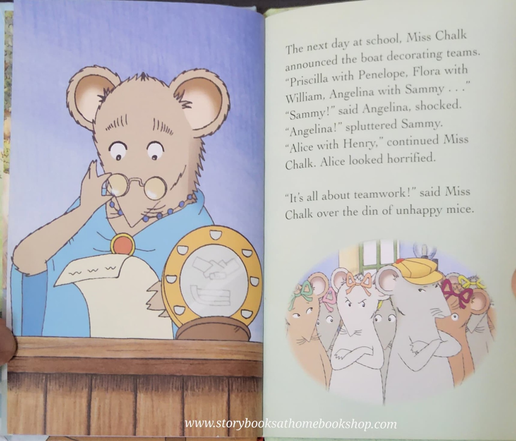 หนังสือนิทานปกแข็ง** 🍅🍅ANGELINA BALLERINA:TWO MICE IN A BOAT