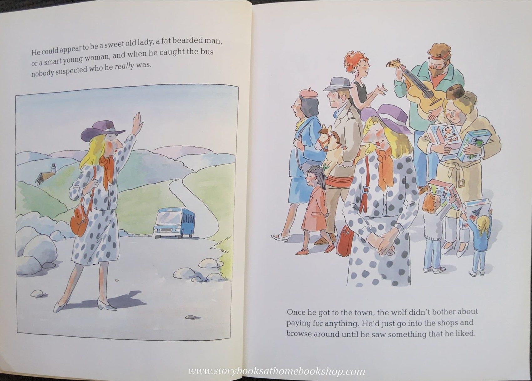 หนังสือนิทานปกอ่อน** 🍅WOLF COMES TO TOWN BY DENIS MANTON