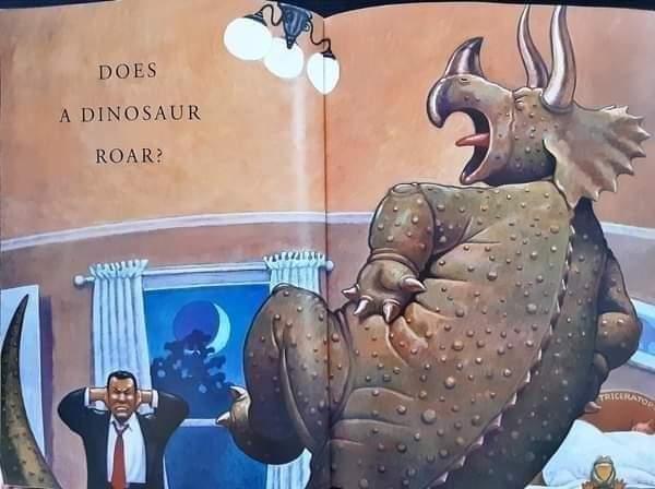 หนังสือนิทานเด็ก ภาษาอังกฤษ ปกอ่อน 🍓🍓HOW DO DINOSAURS SAY GOOD NIGHT?/Used สภาพ 80-90%