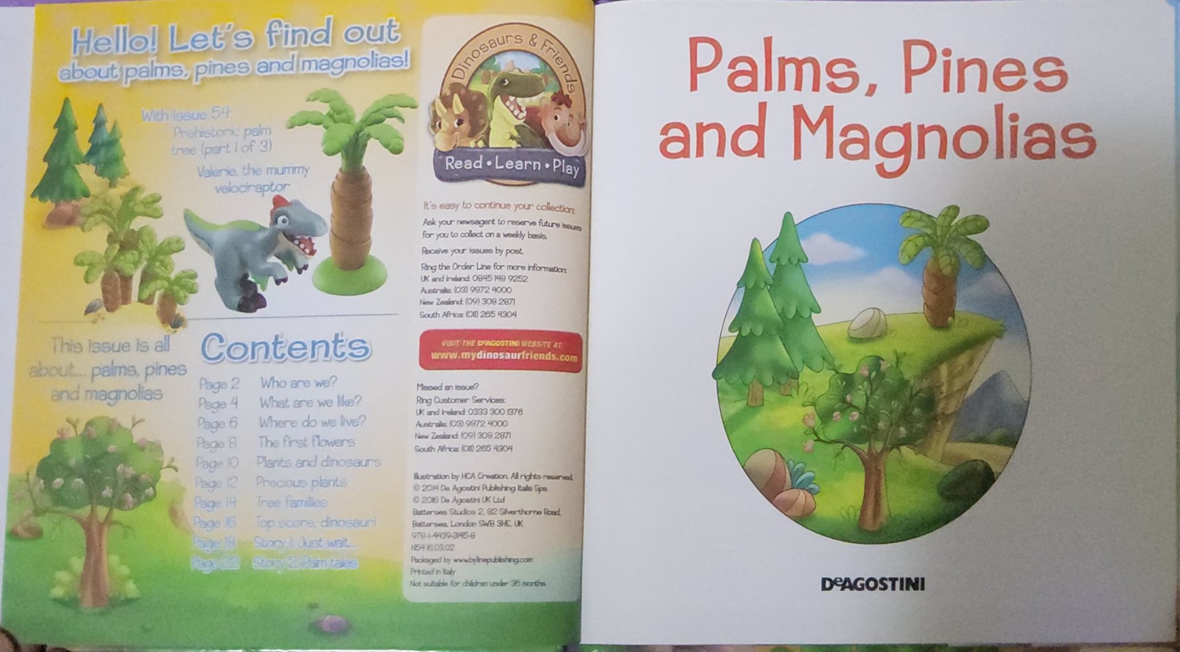 หนังสือนิทานปกแข็ง** 🍅🍓DINOSAURS&FRIENDS READ.LEARN.PLAY:PREHISTORIC PLANTS:PLAMS,PINES AND MAGNOLIAS #54