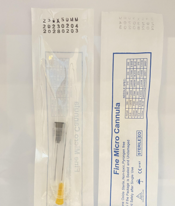 Blunt Cannula (เข็มปลายทู่) เบอร์ 25G*50mm / (1 ชิ้น)