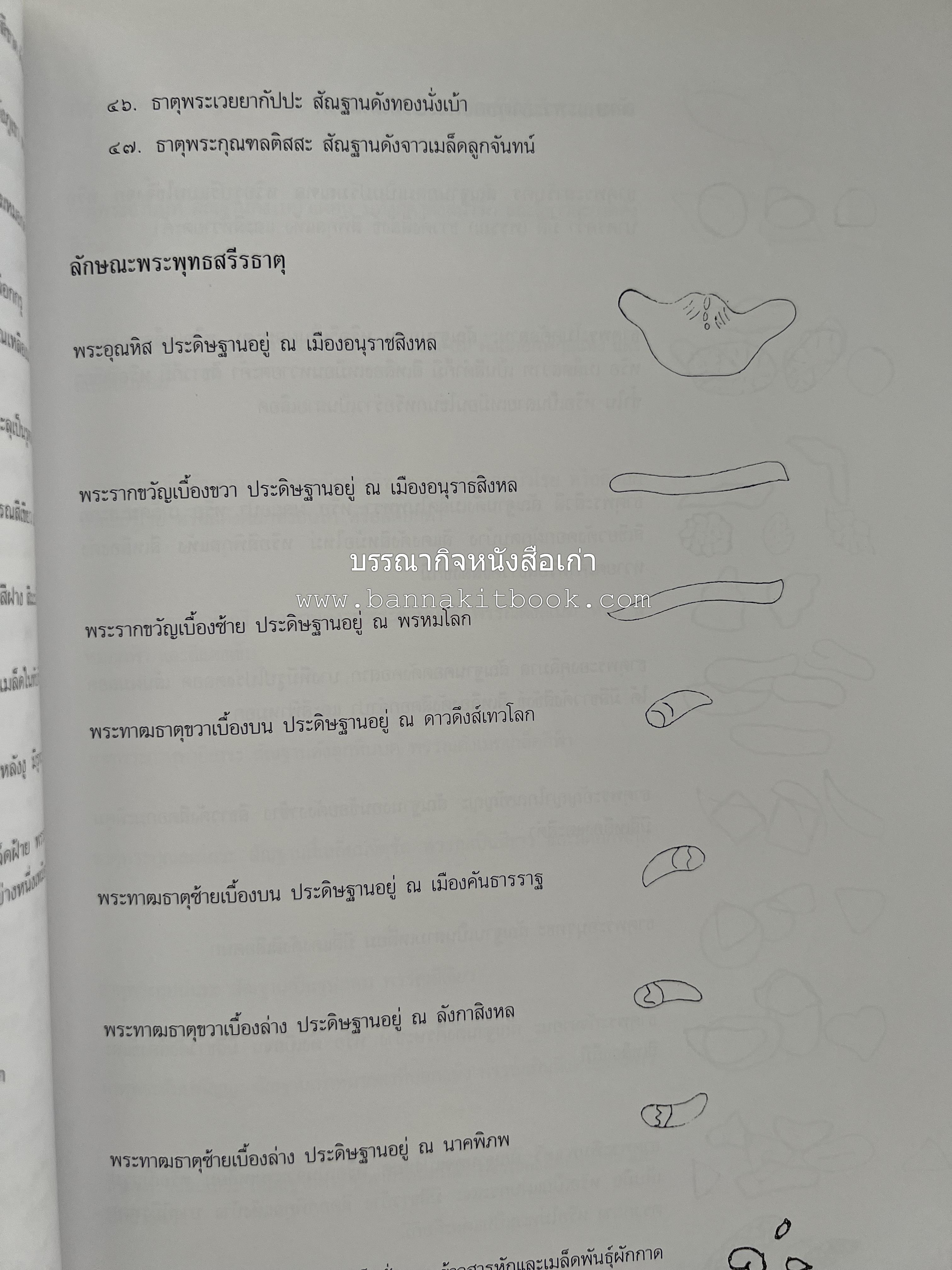 พระบรมสารีริกธาตุ (ปาฏิหาร ลักษณะสัณฐาน และคำนมัสการ) โดย : กรมศิลปากร.