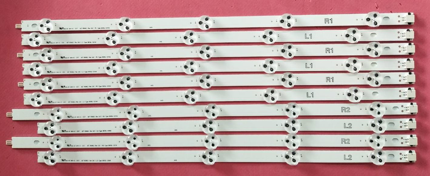 หลอดแบล็คไลท์LG ใหม่โรงงาน รุ่น42LN5120 42LN5710T 42LN570T 42LN549C 42LA6200 42LA623T 42LN5400 42LA6130 5แถว(10ชิ้น)