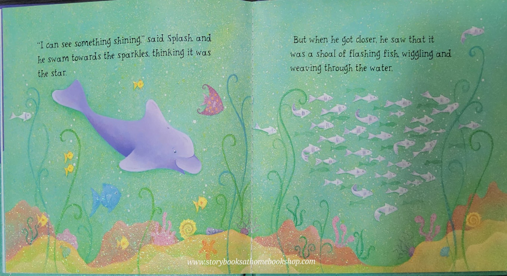 SPARKLY STORY BOOK **หนังสือนิทานปกแข็ง ** ♥️♥️DOLPHIN FINDS A STAR