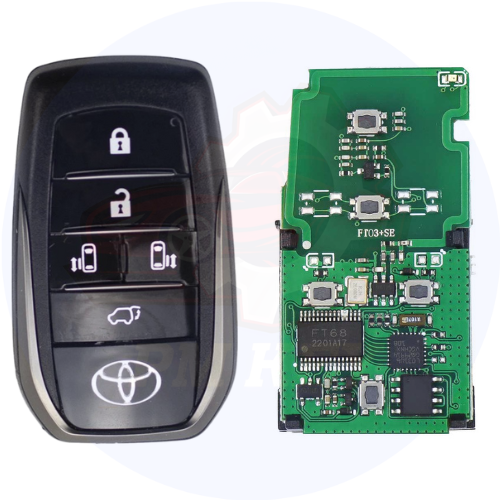 รีโมต Lonsdor FT03-P0120B5 Smart Remote ชิป 8A 5 ปุ่ม สำหรับ Toyota Alphard Vellfire สร้างไม่ได้ โลโก้ ALPHARD