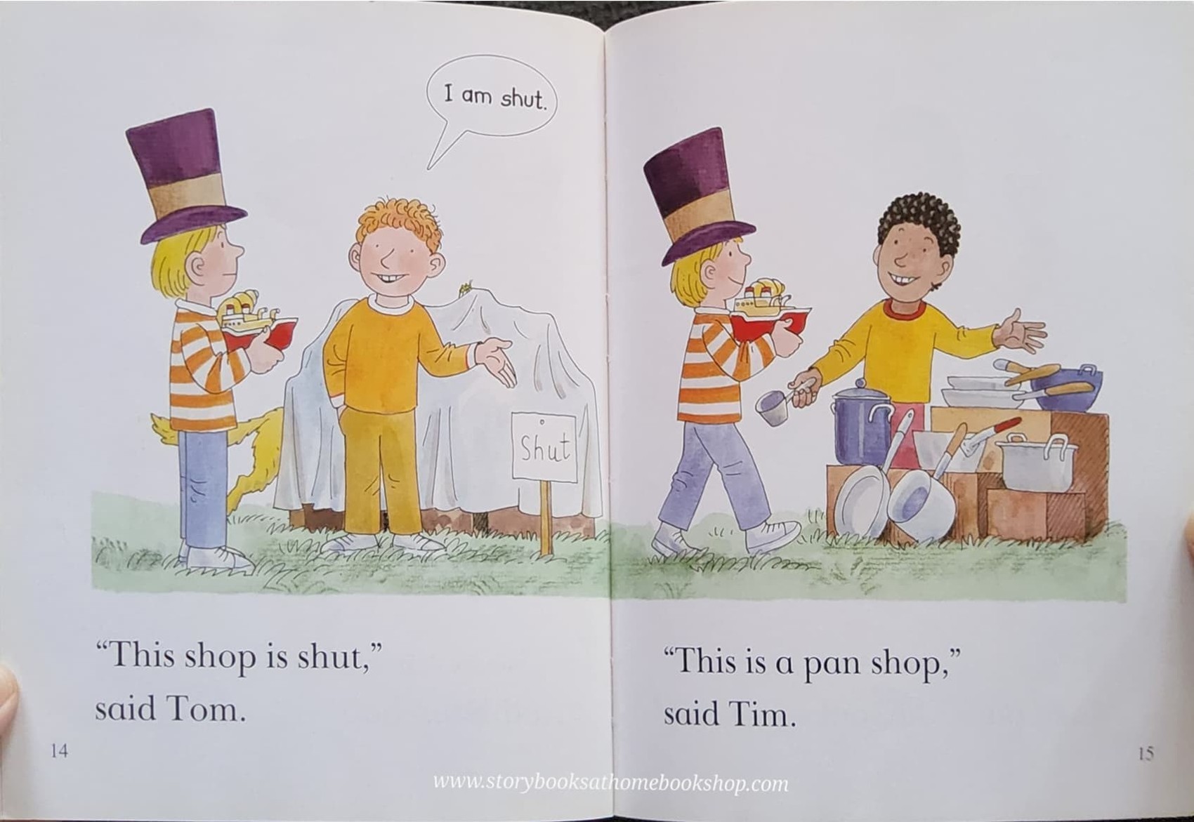 หนังสือนิทานปกอ่อน** 🍓🍓Biff Chip&Kipper:Phonics Level3:SHOPS