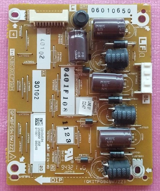 ไดร์ LEDทีวี SHARP (ชาร์ป)ของแท้ถอดจากเครื่อง ใช้กับรุ่น 4T-C50AH1X พาร์ทQPWBFG949WJZZ