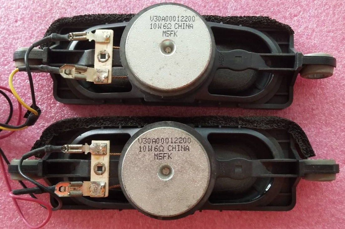 ลำโพงทีวี โตชิบ้า TOSHIBA ของแท้มือสองถอดจากเครื่อง รุ่น32L2550VT พาร์ท V30A00012200 6โอมห์ 10วัตต์ และรุ่นอื่นที่ พาร์ทตรงกัน