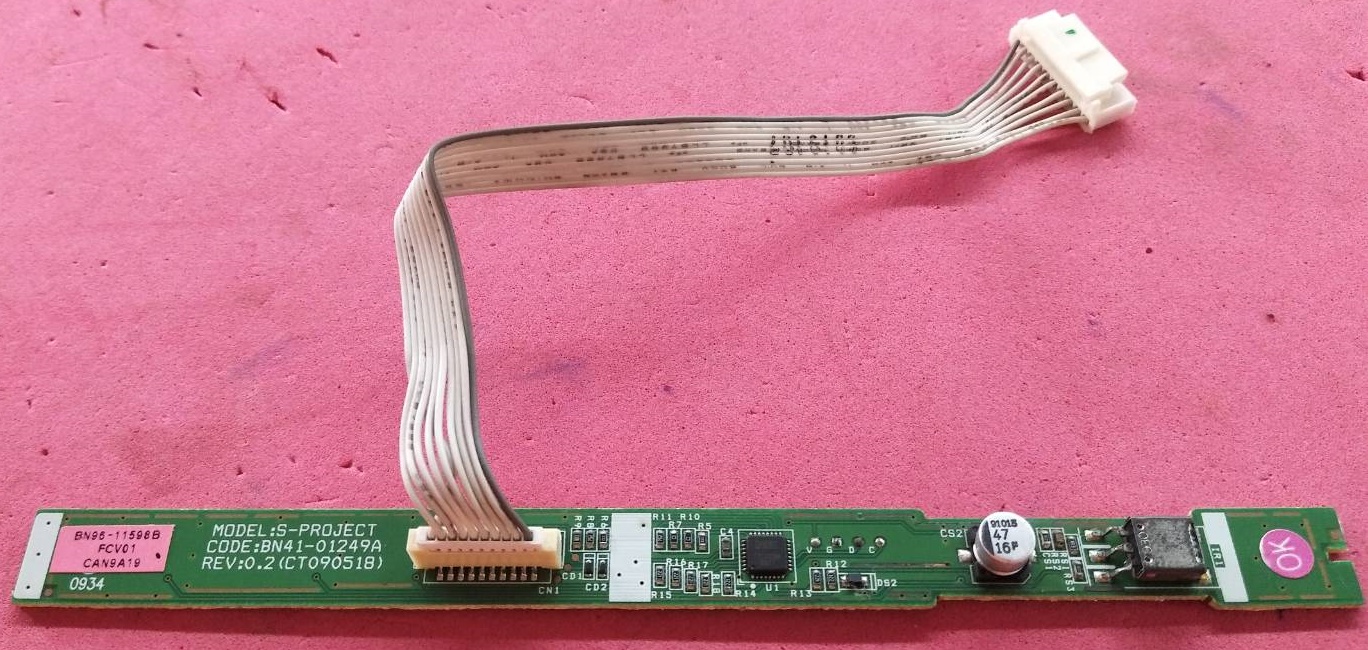 ตัวรับรีโมทย์/คีย์คอนโทรล SAMSUNG (ซัมซุง) อะไหล่แท้/ของถอดจากเครื่อง พาร์ทBN41-01249A