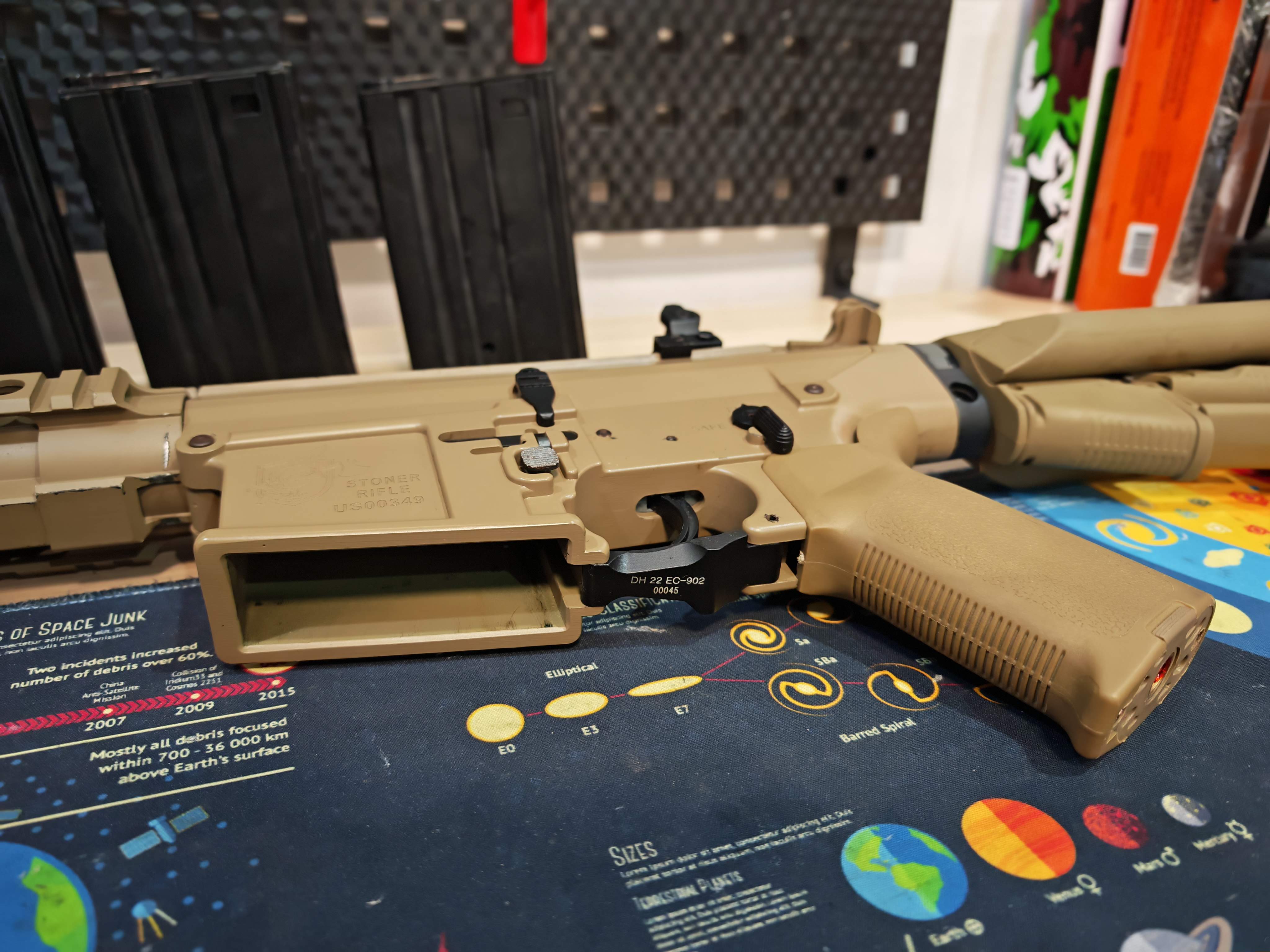 E&C 902-1 S2 M110 K1 Carbine บอดี้โลหะ Jr.Custom Gen 2 AEG BB Gun บีบีกัน Airsoft Gun ปืนอัดลม ปืนยาวไฟฟ้า มือสอง