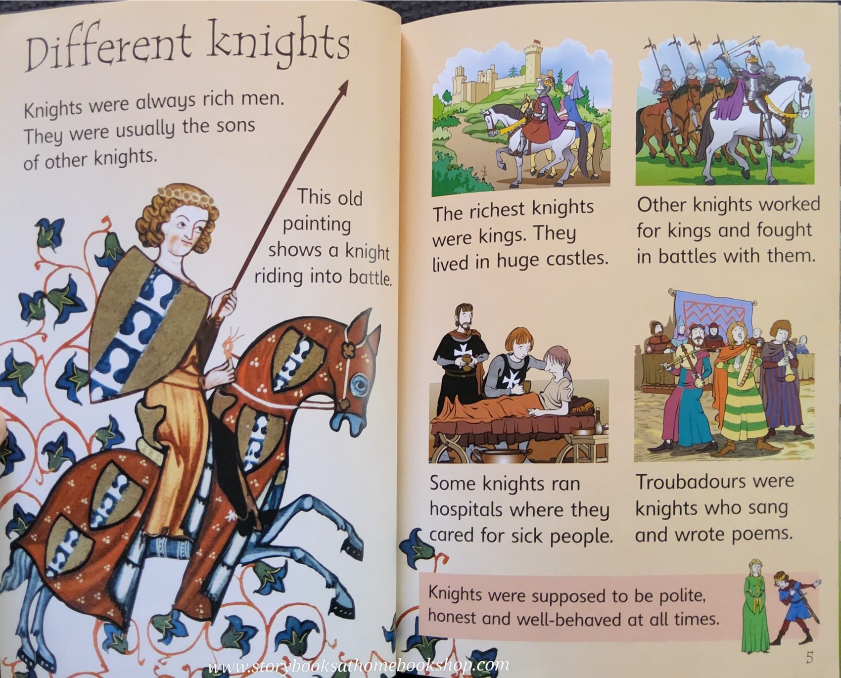 Knowledge Book** ð
ð
USBORNE BEGINNERS Knights