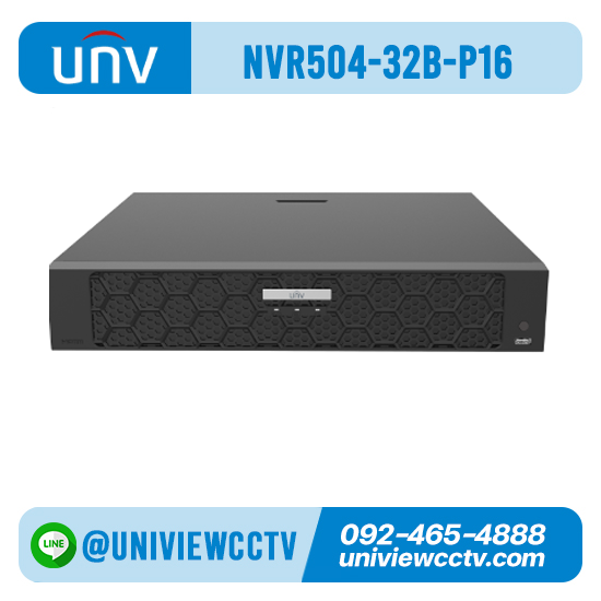 เครื่องบันทึก UNIVIEW รุ่น NVR504-32B-P16 จำนวน 32 ช่อง POE (16 ช่อง)